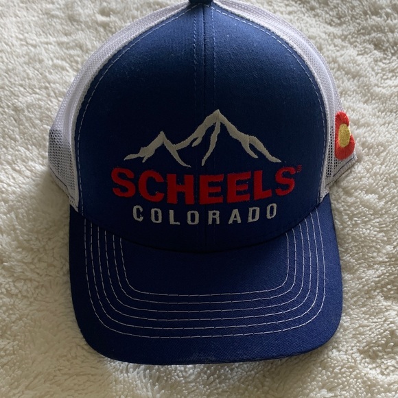 outdoor cap Company Other - Scheels Blue and White Mesh Hat